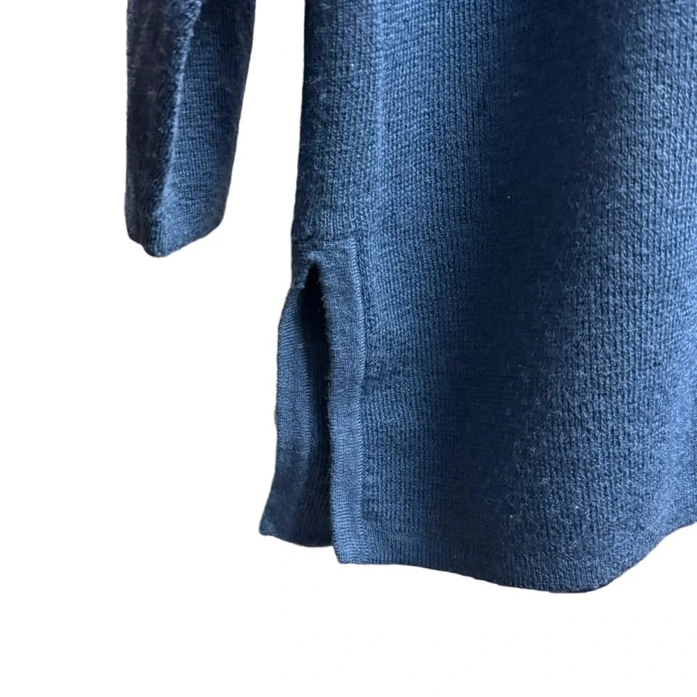 Vintage Tweeds 100% Lambswool V-Neck Teal Long Sleeve Cardigan - Large